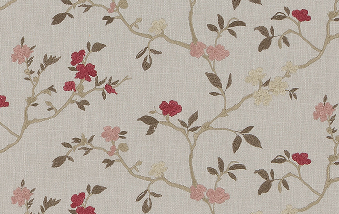Американская ткань Duralee, коллекция Pirouette - Rose Quartz, Strawberry, Sunkist, артикул DA61799/122