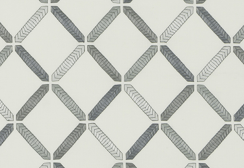 Ткань Duralee Pirouette - Onyx, Dove, Fog DA61796/433