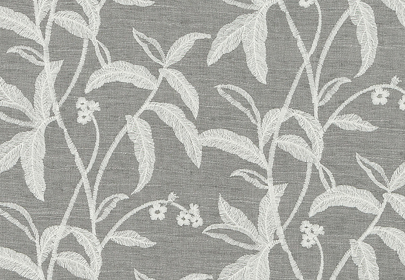 Ткань Duralee Pirouette - Onyx, Dove, Fog DA61797/15