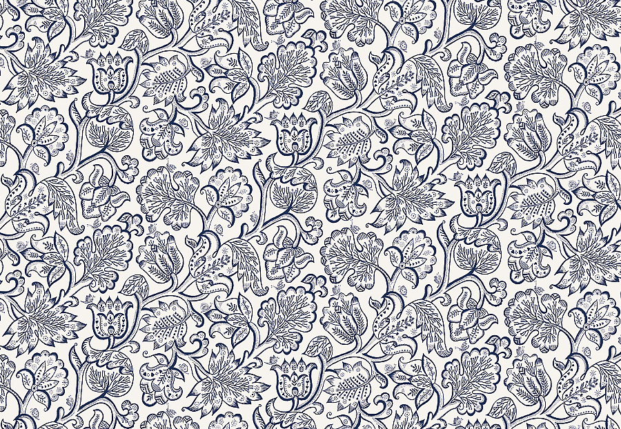 Ткань Blendworth Celia Birtwell Jacobean/Forget Me Not