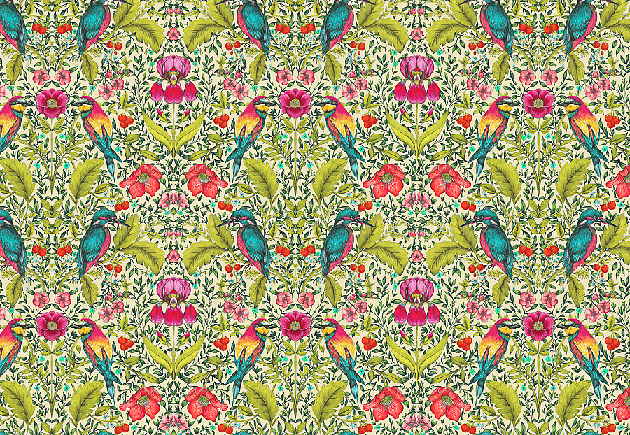 Ткань Blendworth Library Lambourn/Peachy