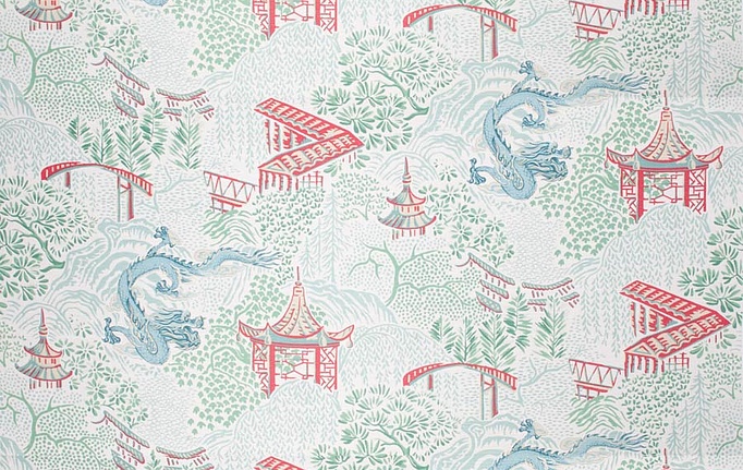 Американская ткань Trend, коллекция Aqua-Citrine Prints & Wovens Vol.II, артикул 04225/AquaGarden