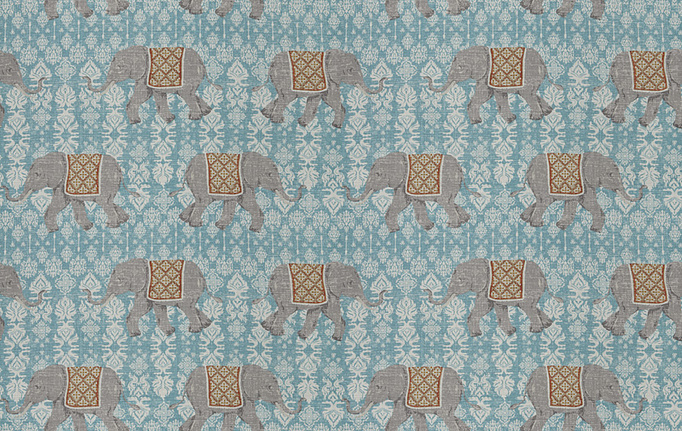 Американская ткань Trend, коллекция Aqua-Citrine Prints & Wovens Vol.II, артикул 04244/Aqua