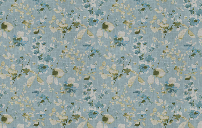 Американская ткань Trend, коллекция Aqua-Citrine Prints & Wovens Vol.II, артикул 03367/Turquoise cloud
