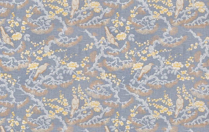 Американская ткань Trend, коллекция Aqua-Citrine Prints & Wovens Vol.II, артикул 04235/GreyCitrine