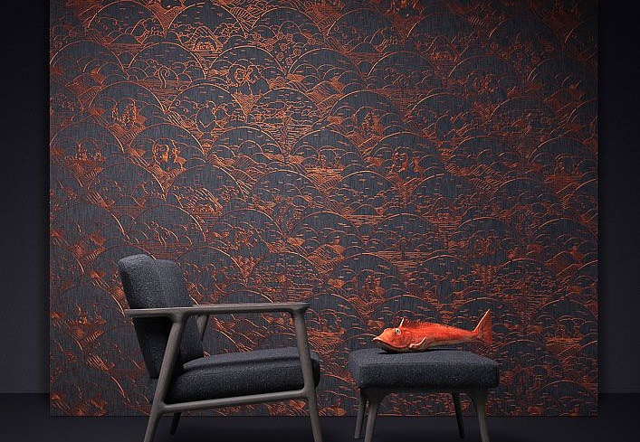 Обои Arte Moooi Tokyo Blue MO3000