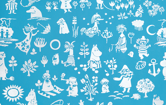 Финские обои Sandudd, коллекция Moomin, артикул 5164-4