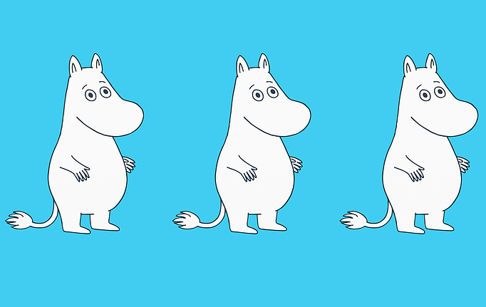 Финские обои Sandudd, коллекция Moomin, артикул 5181-1