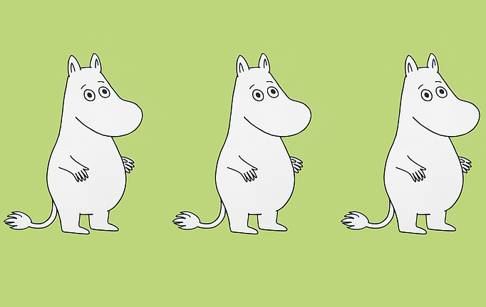 Финские обои Sandudd, коллекция Moomin, артикул 5181-3