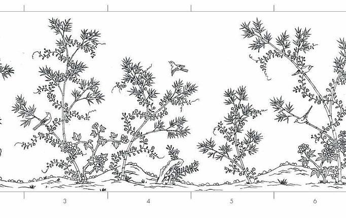 Английские обои Fromental, коллекция Chinoiserie, артикул Cibar