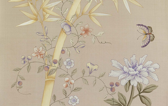 Английские обои Fromental, коллекция Chinoiserie, артикул Family 1/Pewter