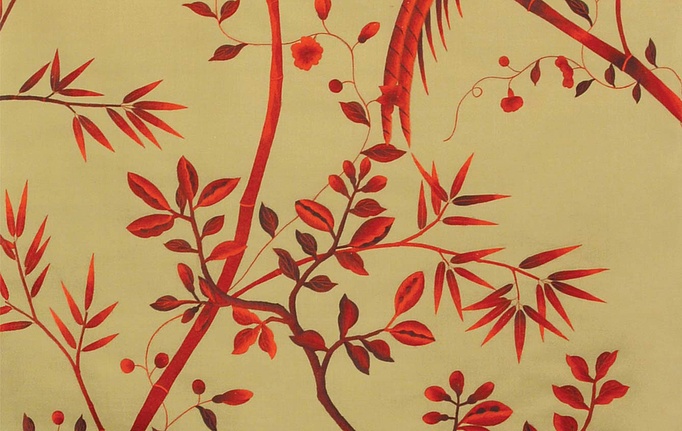 Английские обои Fromental, коллекция Chinoiserie, артикул Family 4/Blood Olive