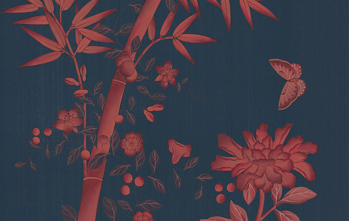 Английские обои Fromental, коллекция Chinoiserie, артикул Family 4/Royal Blood
