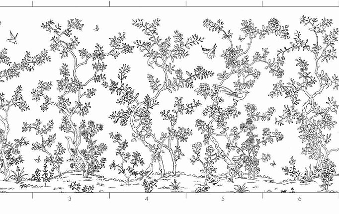 Английские обои Fromental, коллекция Chinoiserie, артикул Nonsuch