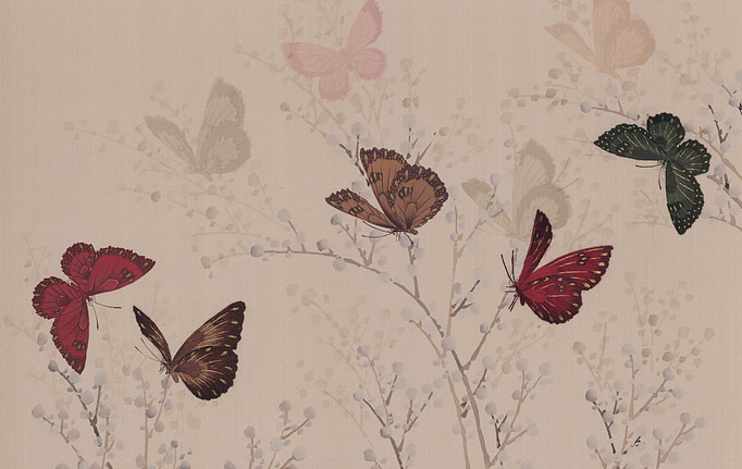 Английские обои Fromental, коллекция Modern Chinois, артикул Fontaine/Papillion