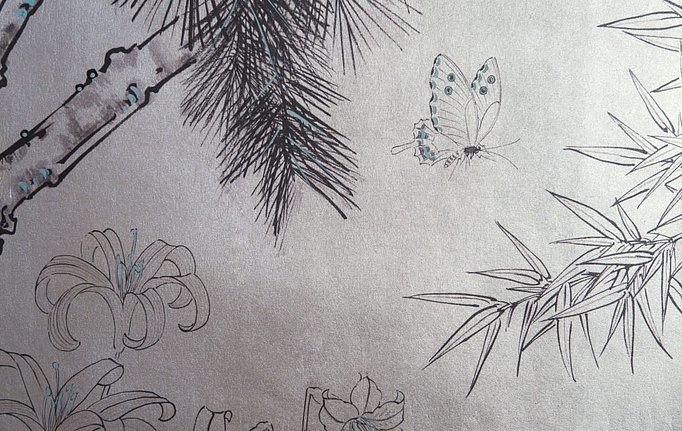 Английские обои Fromental, коллекция Modern Chinois, артикул Garden of House/Shen