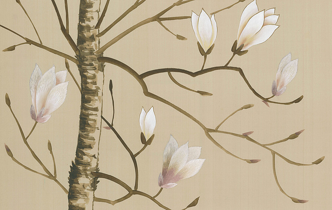 Английские обои Fromental, коллекция Modern Chinois, артикул Magnolia/Shell Pink