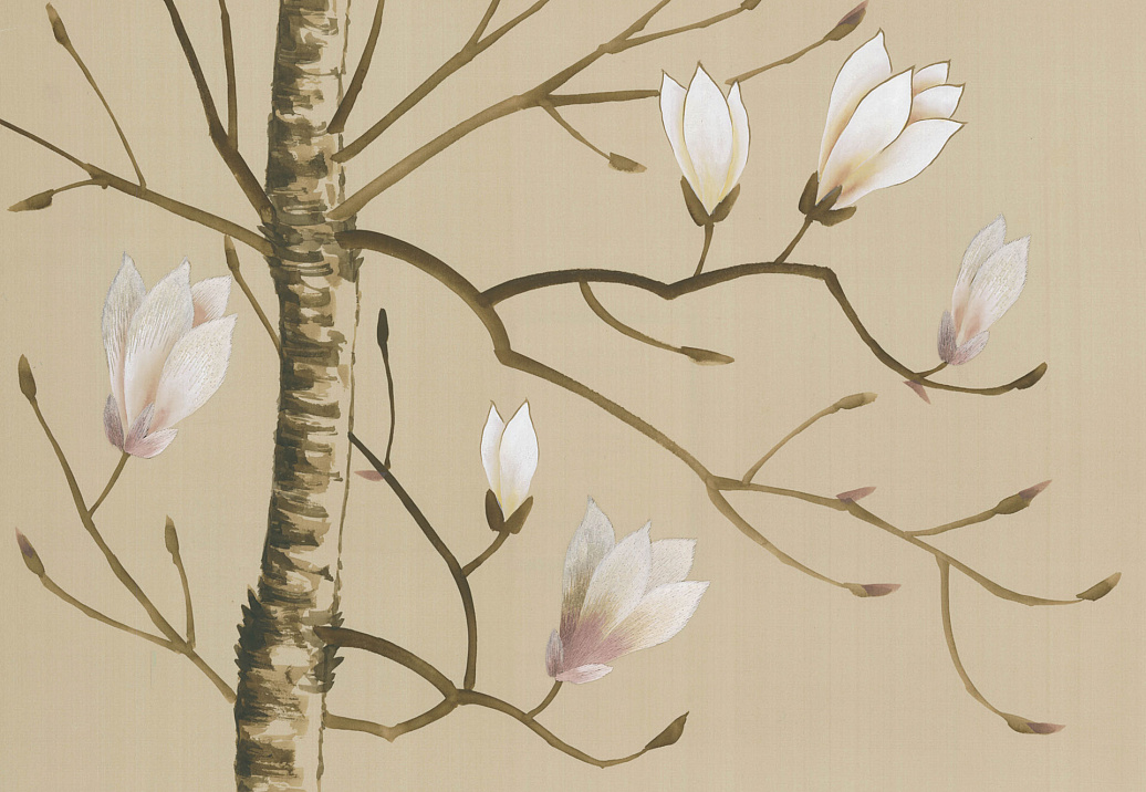 Обои Fromental Modern Chinois Magnolia/Shell Pink