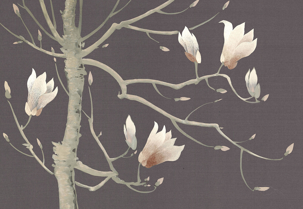 Обои Fromental Modern Chinois Magnolia/Smoked Pearl