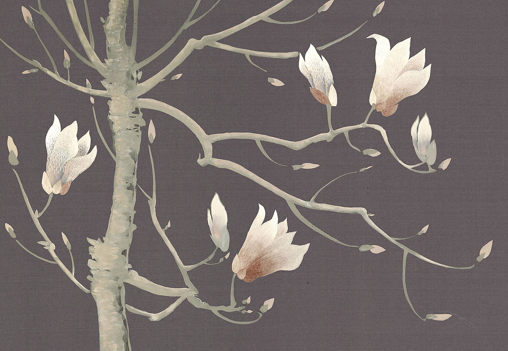 Обои Fromental Modern Chinois Magnolia/Smoked Pearl