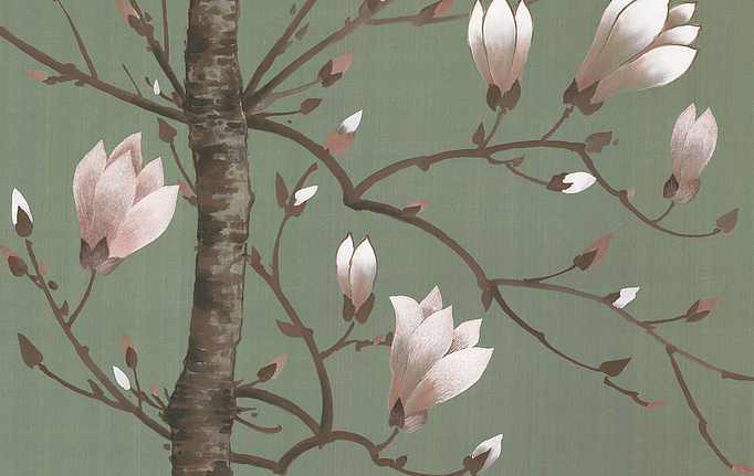 Английские обои Fromental, коллекция Modern Chinois, артикул Magnolia/Tourmaline
