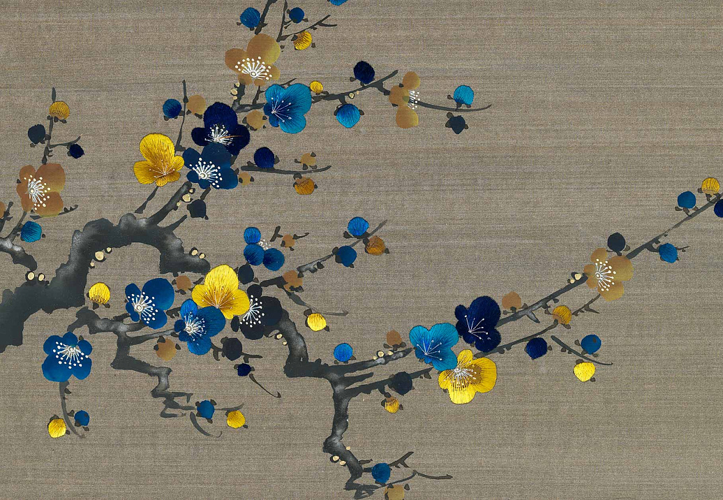 Обои Fromental Modern Chinois Prunus/Bitumen