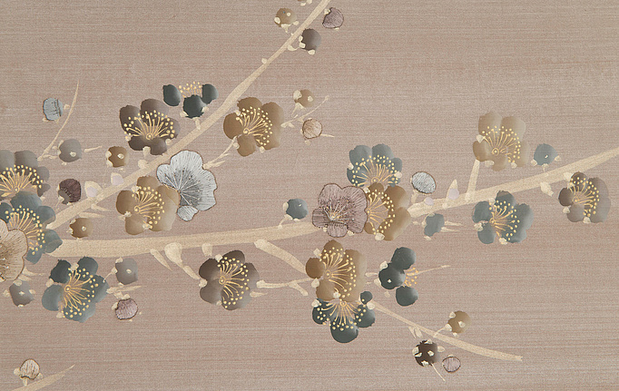 Английские обои Fromental, коллекция Modern Chinois, артикул Prunus/Dove Grey