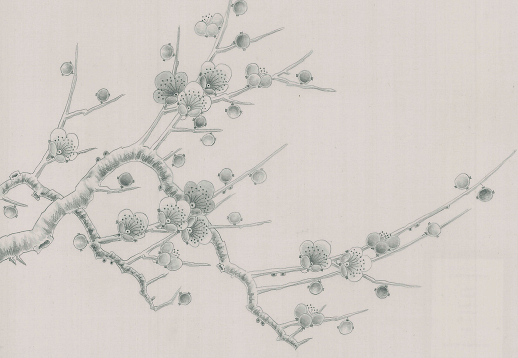 Обои Fromental Modern Chinois Prunus/Etching