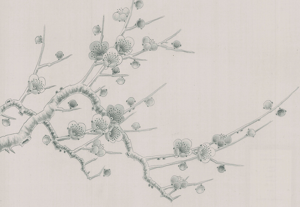 Обои Fromental Modern Chinois Prunus/Etching