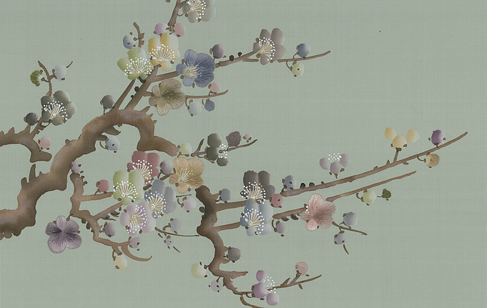 Английские обои Fromental, коллекция Modern Chinois, артикул Prunus/Samui