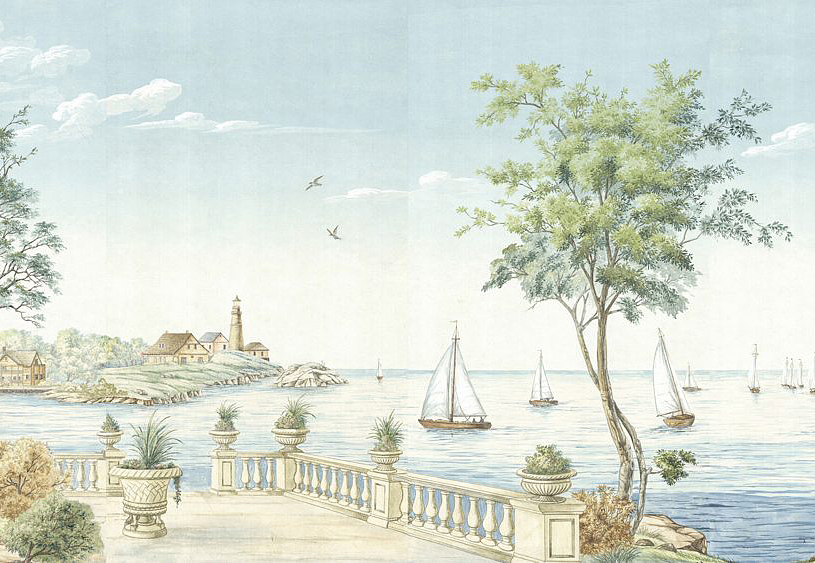 Обои Paul Montgomery Studio Fine Painted Wallpapers Regatta