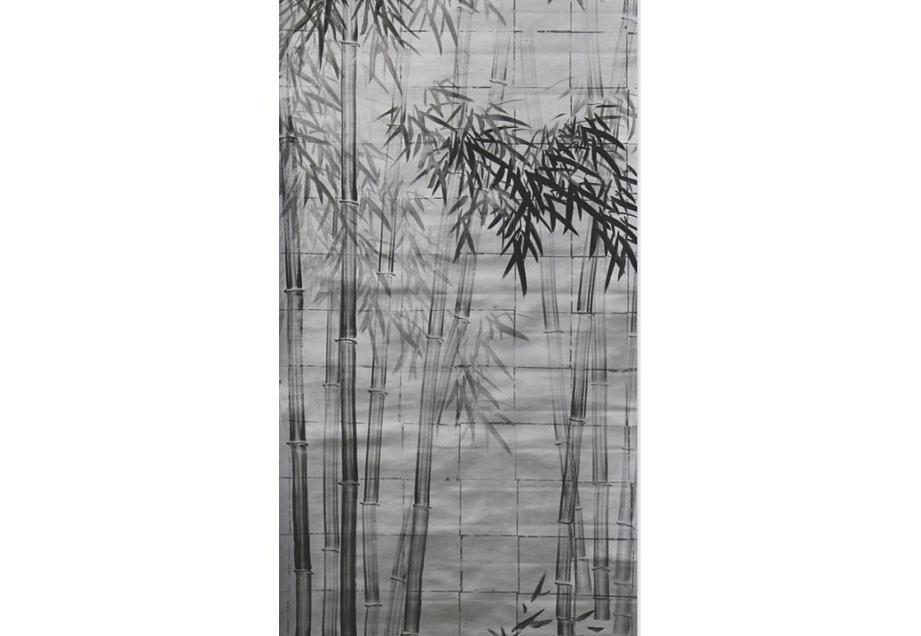 Обои Paul Montgomery Studio Fine Painted Wallpapers Bamboo in Mist
