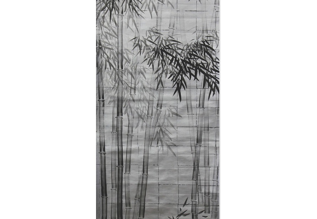 Обои Paul Montgomery Studio Fine Painted Wallpapers Bamboo in Mist