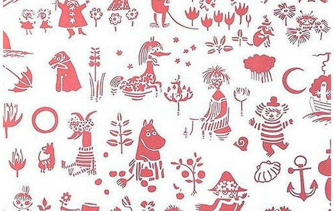 Финские обои Sandudd, коллекция Muumi, артикул 4913-2