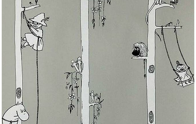 Финские обои Sandudd, коллекция Muumi, артикул 4914-2