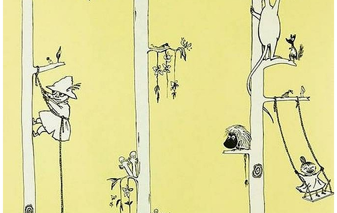 Финские обои Sandudd, коллекция Muumi, артикул 4914-4