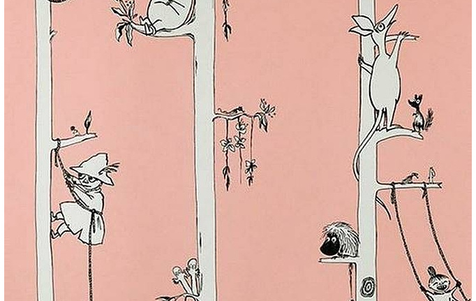Финские обои Sandudd, коллекция Muumi, артикул 4914-5