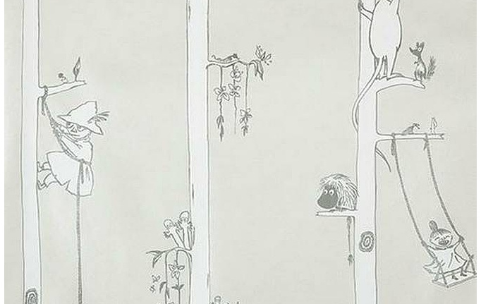 Финские обои Sandudd, коллекция Muumi, артикул 4914-6