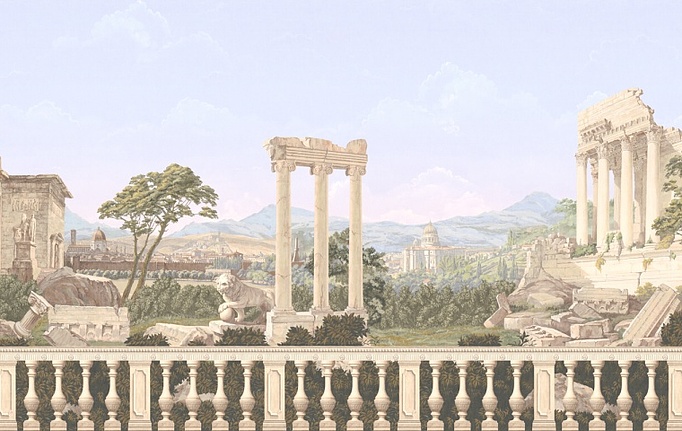 Российские панно и фотообои Affresco, коллекция Empire, артикул aff 740 patina 417