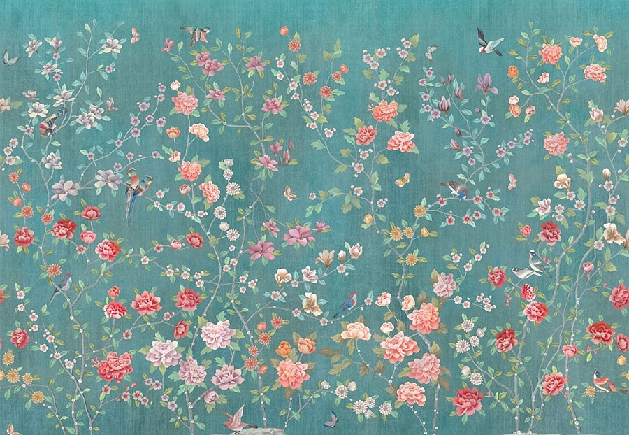 Панно и фотообои Affresco Цветариум Chinese garden Color 1