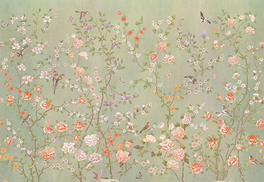 Панно и фотообои Affresco Цветариум Chinese garden Color 3