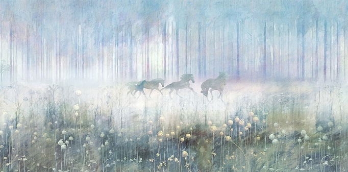 Панно и фотообои Affresco Цветариум Mysterius forest Color 1