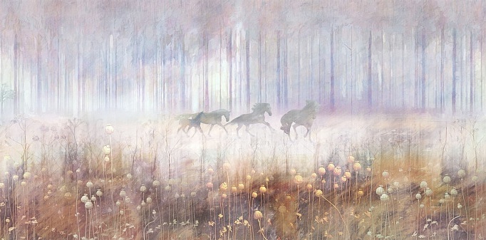Панно и фотообои Affresco Цветариум Mysterius forest Color 2