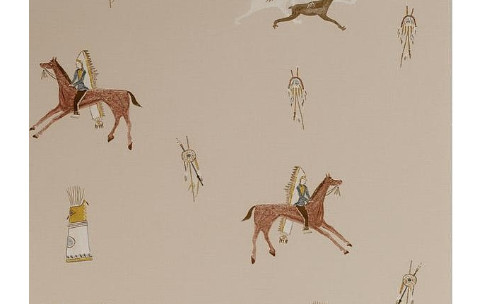 Английские обои Andrew Martin, коллекция The Kit Kemp, артикул Apache/Sienna