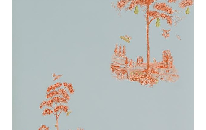 Английские обои Andrew Martin, коллекция The Kit Kemp, артикул Pear Tree/Sunset Orange