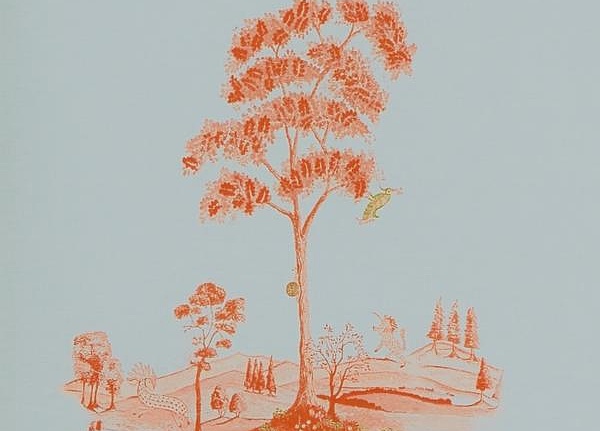 Обои Andrew Martin The Kit Kemp Pear Tree/Sunset Orange