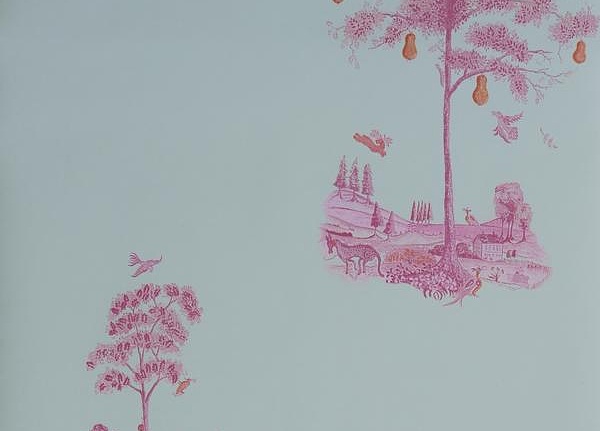 Обои Andrew Martin The Kit Kemp Pear Tree/Sunset Pink