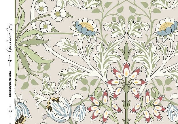 Ткань Серебряная Студия (Silver Studio) Voysee Collection D100/03/TW