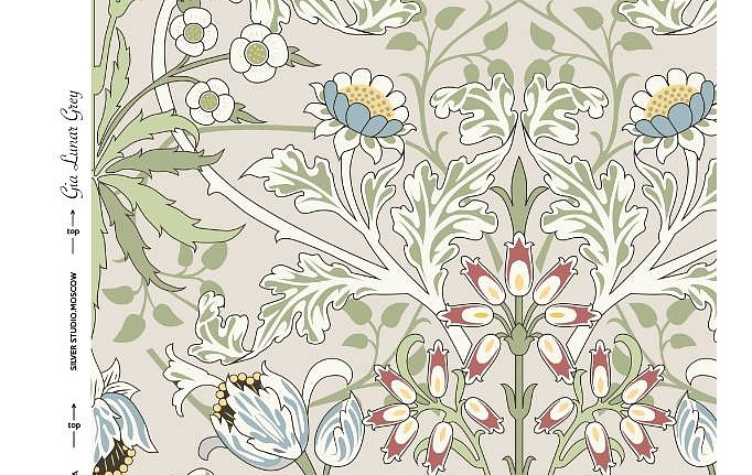 Российская ткань Серебрянная Студия (Silver Studio), коллекция Voysee Collection, артикул D100/03/TW