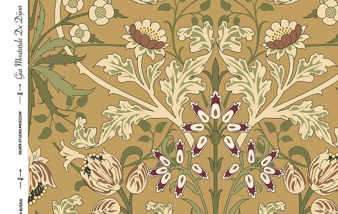 Российская ткань Серебрянная Студия (Silver Studio), коллекция Voysee Collection, артикул D100/02/TW